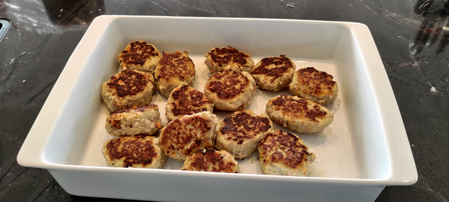 Meatballs i made for a family party. In a big container